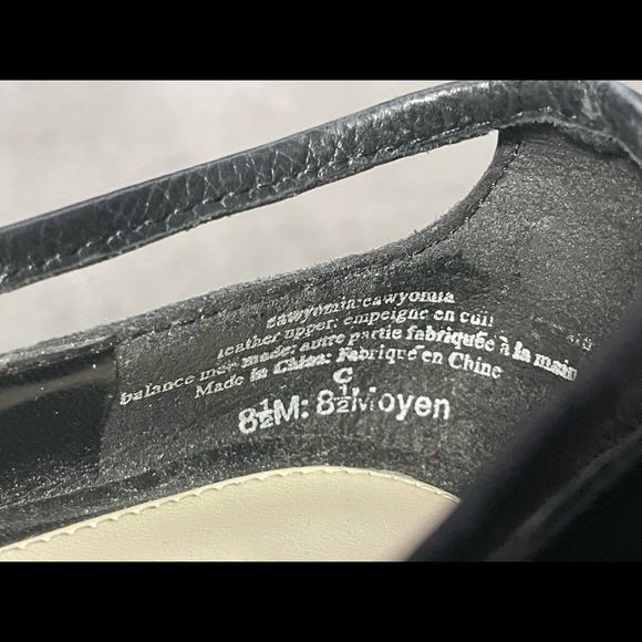 ENZO Angiolini flexo black leather heels size 8.5 M super cute details - Picture 6 of 8